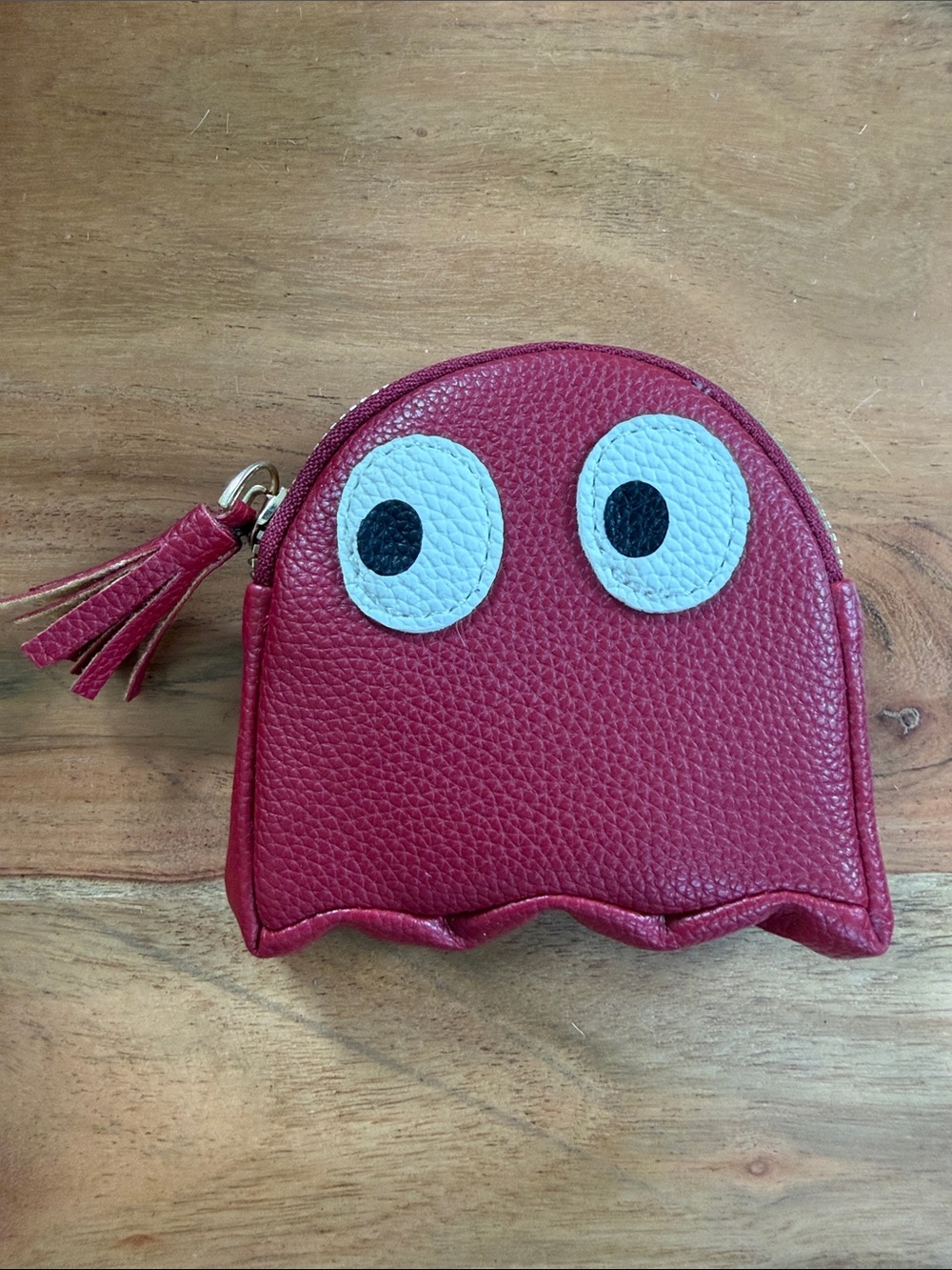 NWOT Red Pac-Man Ghost Coin Purse - Picture 1 of 5
